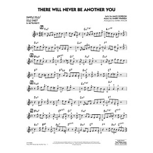 There Will Never Be Another You - Sample Solo/Solo Sheet Bb Inst